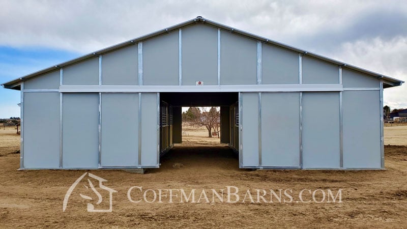 Parker Colorado barn project by Coffman Barns
