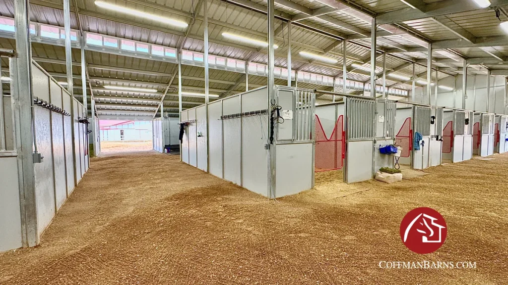 Equestrian Facility Construction by Coffman Barns - Inside Image