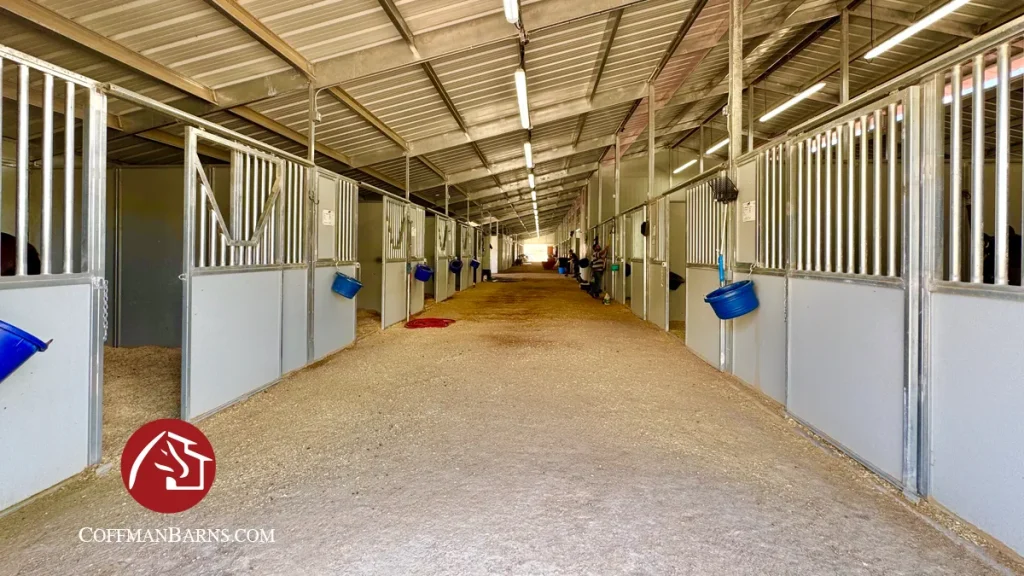 Equestrian Facility Construction by Coffman Barns - Inside Image