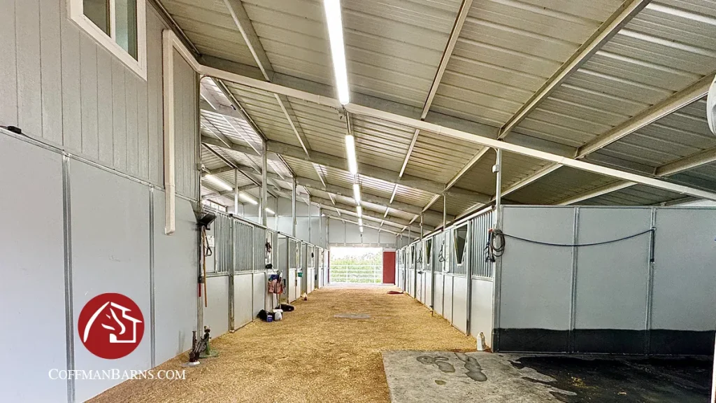 Equestrian Facility Construction by Coffman Barns - Wash Bay