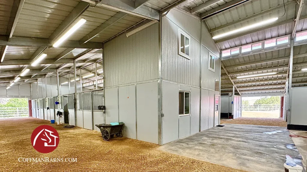Equestrian Facility Construction by Coffman Barns - Inside Office