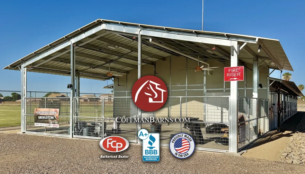 DEHS Hybrid Livestock Barn Project by Coffman Barns - Featured Image