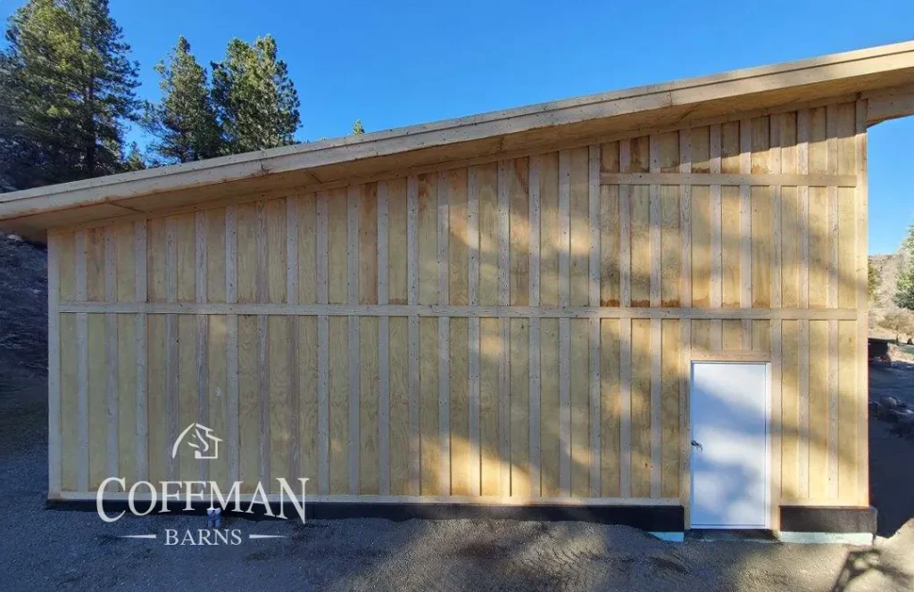Wood Sided Steel Building Project Case Study Image by Coffman Barns