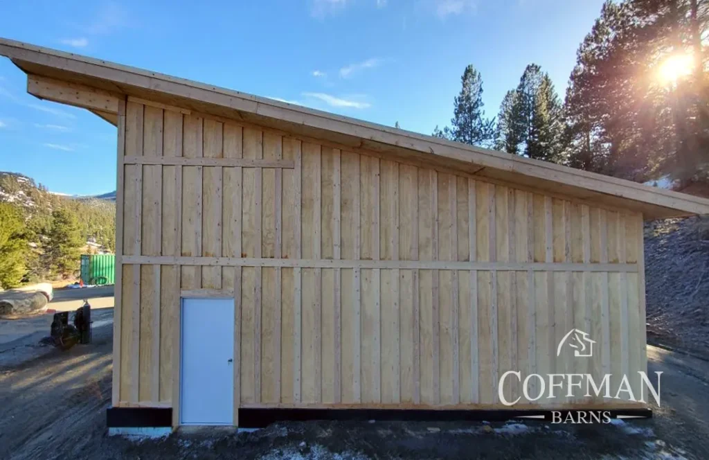 Wood Sided Steel Building Project Case Study Image by Coffman Barns