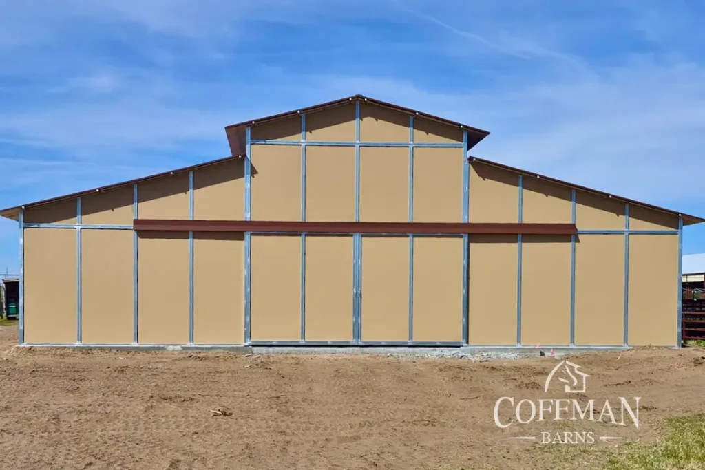 Nebraska Horse Training Barn Case Study by Coffman Barns - RCA Barn Project Image