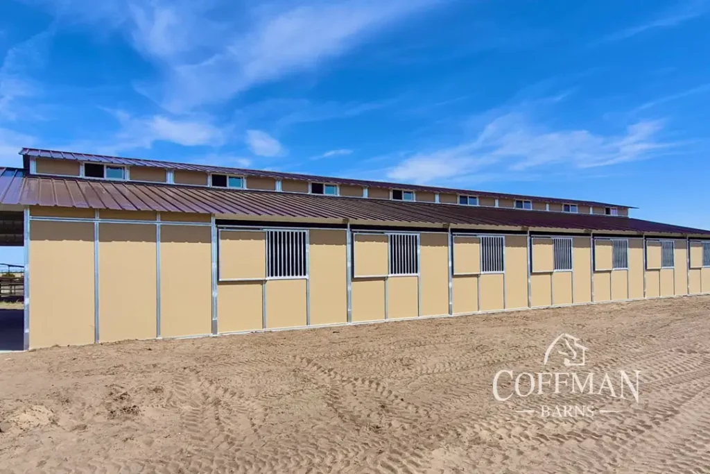 Nebraska Horse Training Barn Case Study by Coffman Barns - RCA Barn Project Image