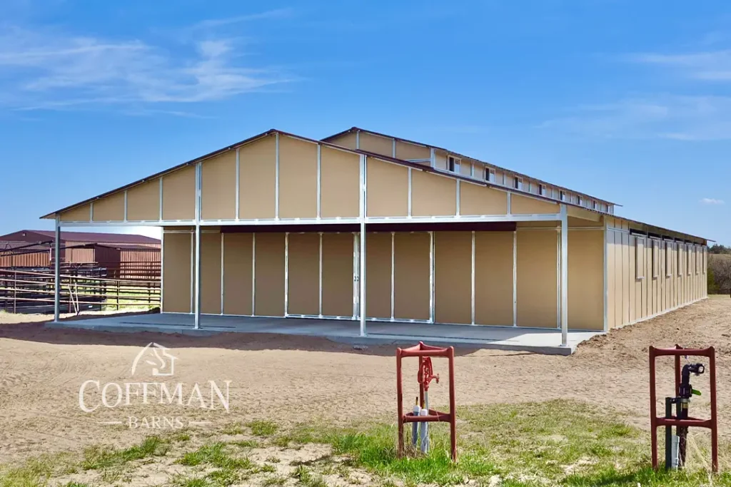 Nebraska Horse Training Barn Case Study by Coffman Barns - RCA Barn Project Image