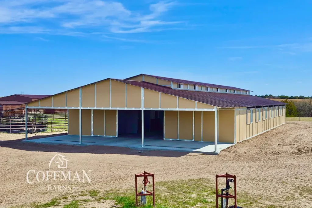 Nebraska Horse Training Barn Case Study by Coffman Barns - RCA Barn Project Image